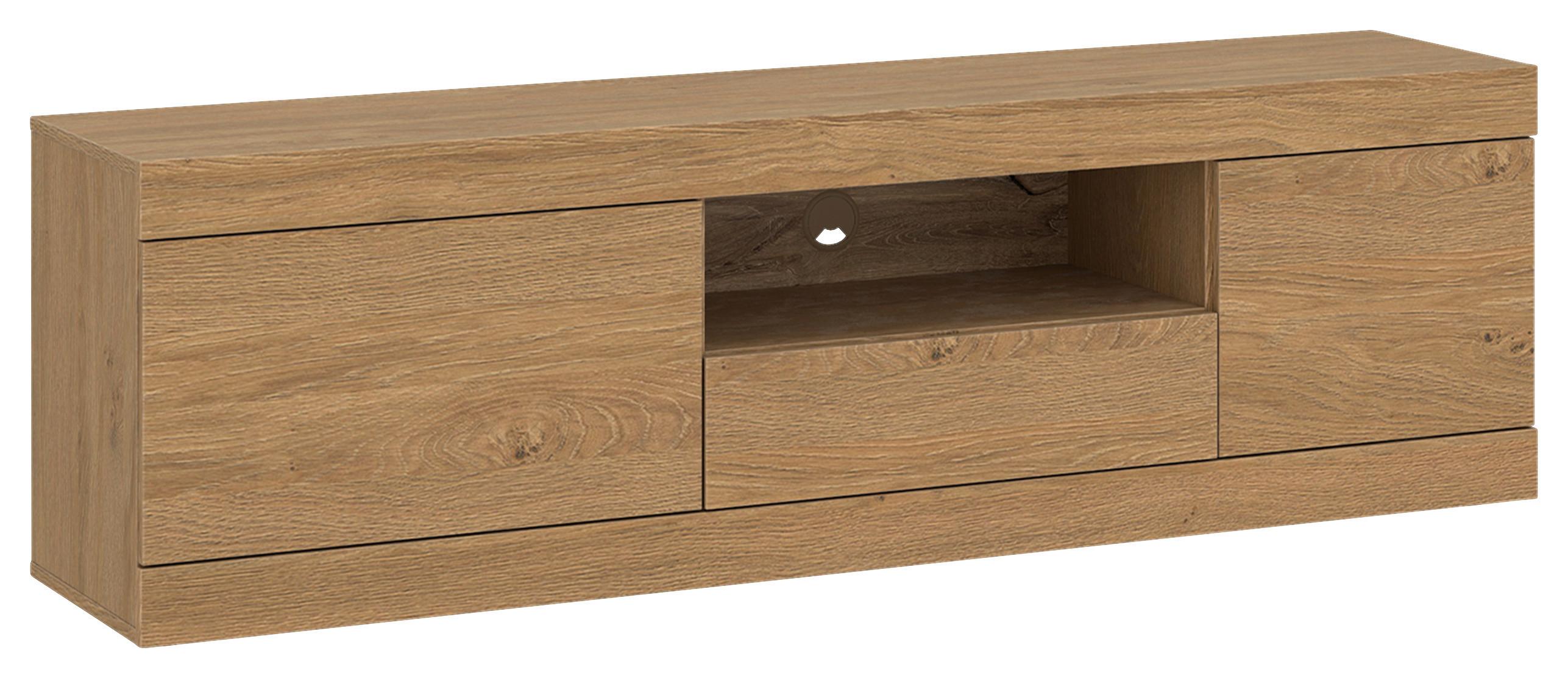 TV-Element Aretta Eichefarben B: 160 cm - Eichefarben, MODERN, Holzwerkstoff (160/50,6/41,8cm)
