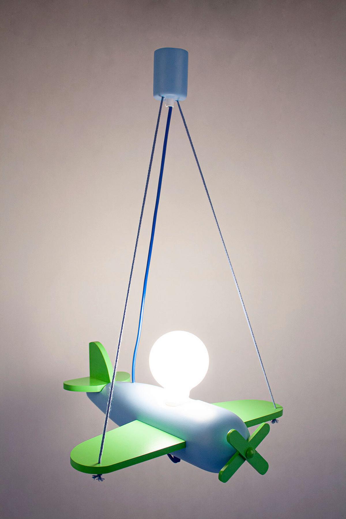 Kinderhängeleuchte 1042314 Clipper - Blau/Grün, Basics, Holz (42/47/75cm)