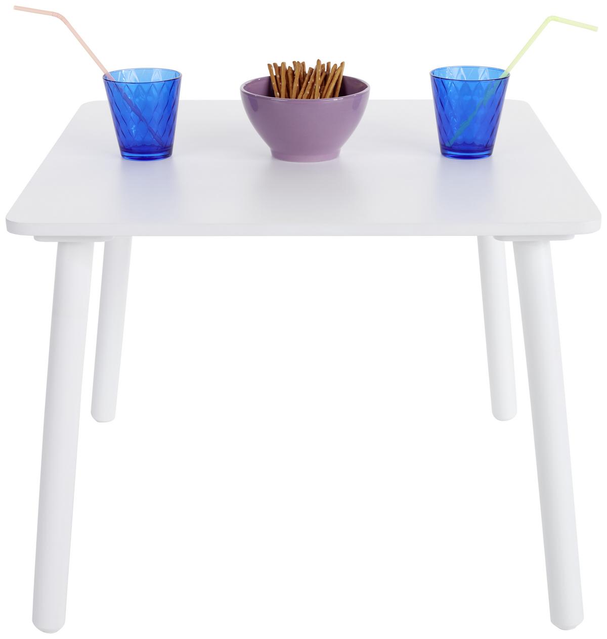 Kindersitzgruppe Bambini Weiß 3--teilig. - Weiß, MODERN, Holz/Holzwerkstoff - P & B