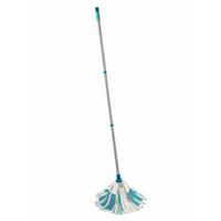 Bodenwischer Power Mop - Türkis/Weiß, Basics, Kunststoff/Textil (120cm) - Leifheit