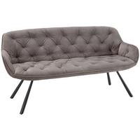 LAVICA EILEEN - čierna/sivá, Modern, kov/textil (171/88/65cm) - Premium Living