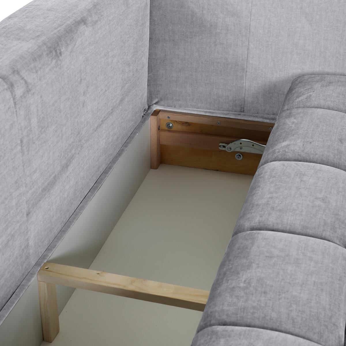 2-Sitzer-Sofa Mit Schlaffunktion Meyford B:250cm - Hellgrau/Schwarz, KONVENTIONELL, Textil (250/70/118cm) - MID.YOU