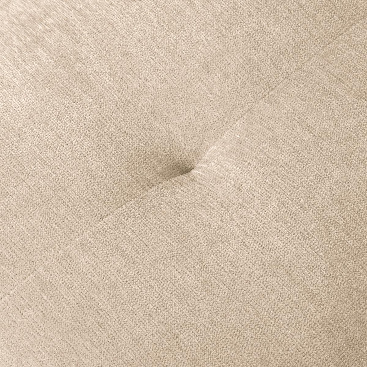 Hocker Fluffy, Creme B: 112 Cm - Creme/Schwarz, MODERN, Textil (112/46/65cm) - Trendmanufaktur