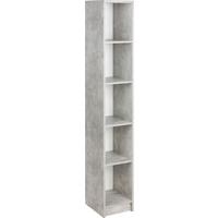 REGÁL 4-YOU NEW YUR06 - šedá/bílá, Moderní, kompozitní dřevo/plast (30/189,5/34,6cm)