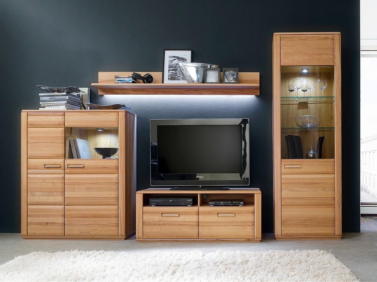 TV-Element Sena B: 154 cm Buche Dekor - Buchefarben, Design, Holz/Holzwerkstoff (154/54/51cm) - Livetastic