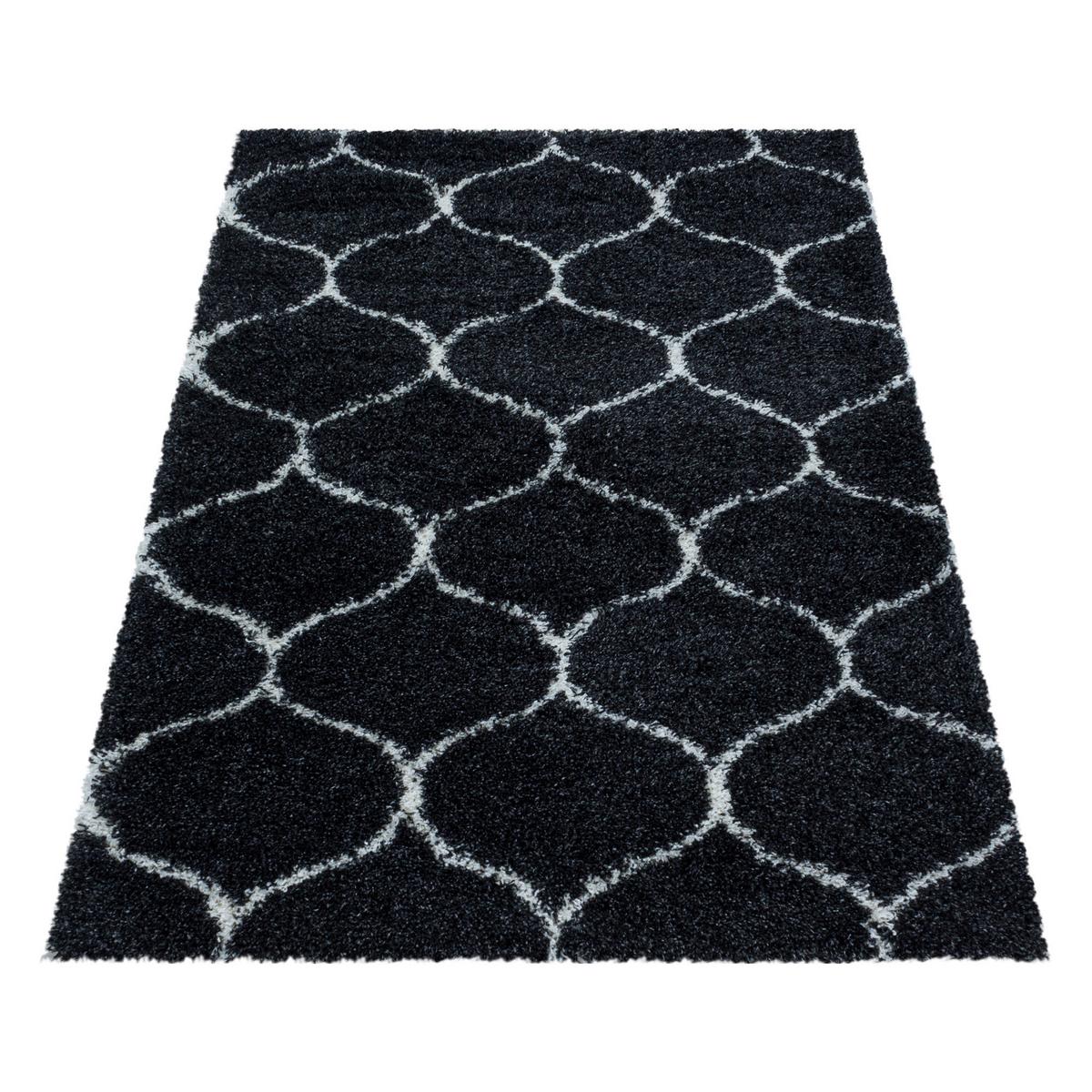 Webteppich Anthrazit Naturfaser Salsa 280x370 cm - Anthrazit, Design, Textil (280/370cm)