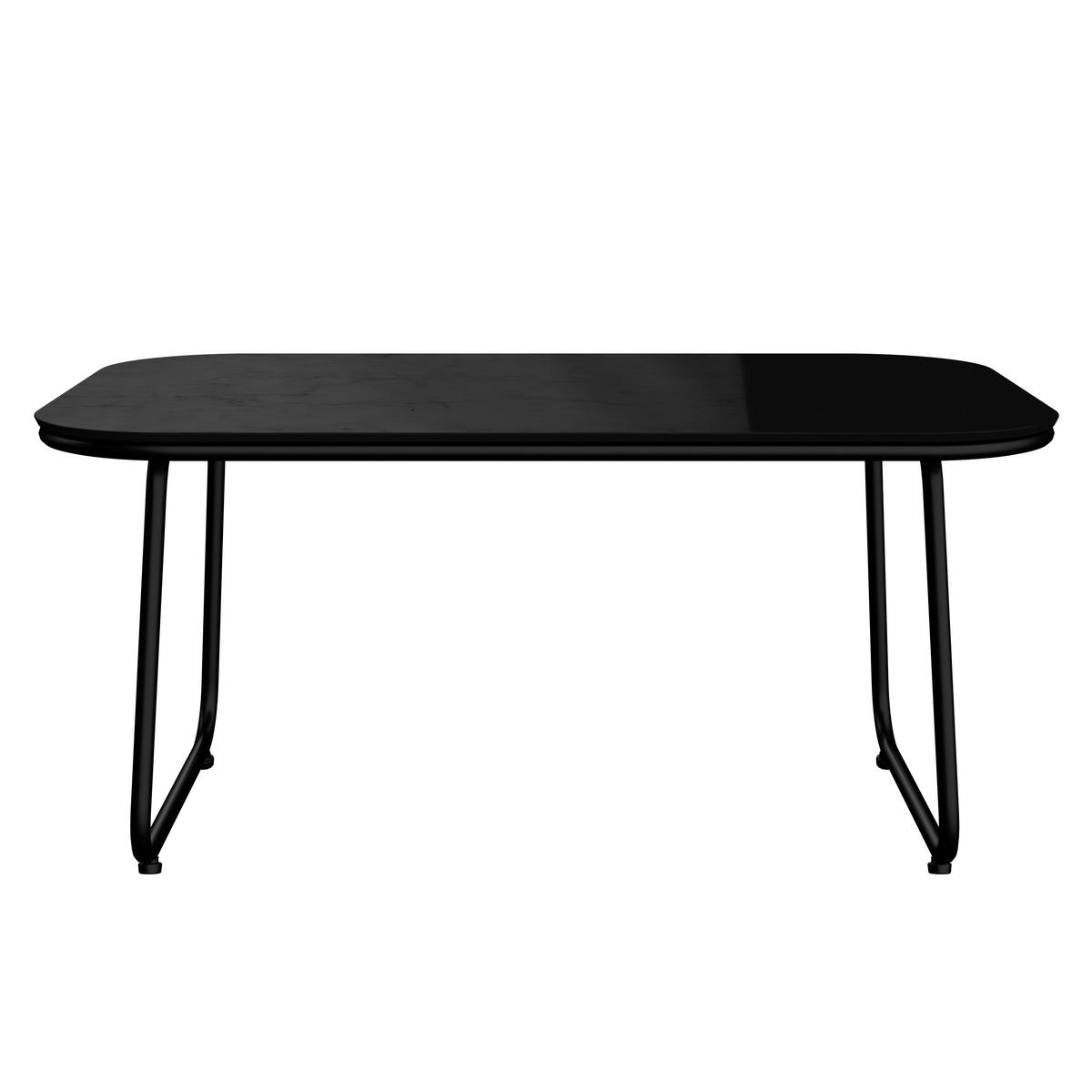 Terasová sedací souprava ELLY - šedá/černá, Moderní, kov/textil (116/77/71cm) - Bessagi Garden