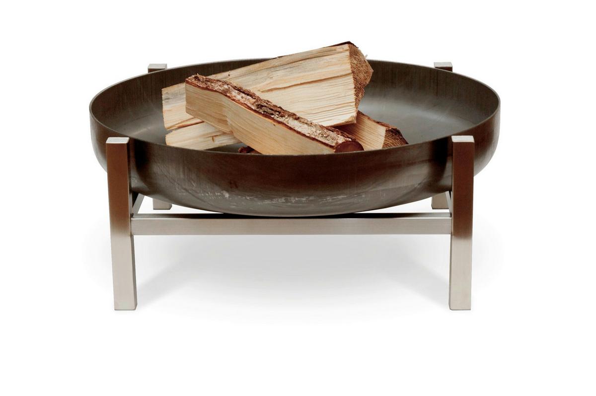 Feuerschale Cube S Edelstahl - Edelstahlfarben, Basics, Metall (63/63/25cm)