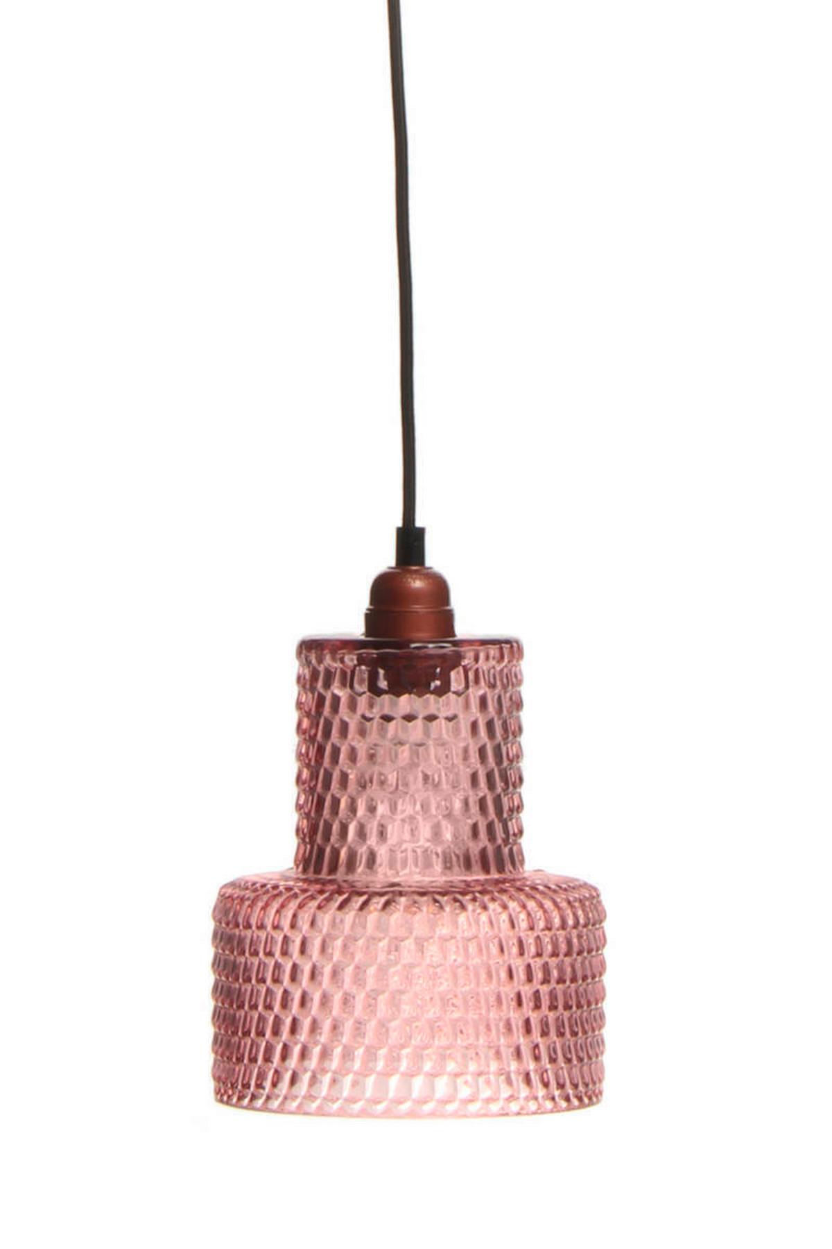 Hängeleuchte Mona H: 27 cm 1-Flammig - Violett, Trend, Glas (17/27/17cm) - Kayoom
