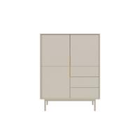 Komoda AVIV kašmír - kašmírová/barvy zlata, Design, kov/kompozitní dřevo (104/139,5/39cm) - Xora