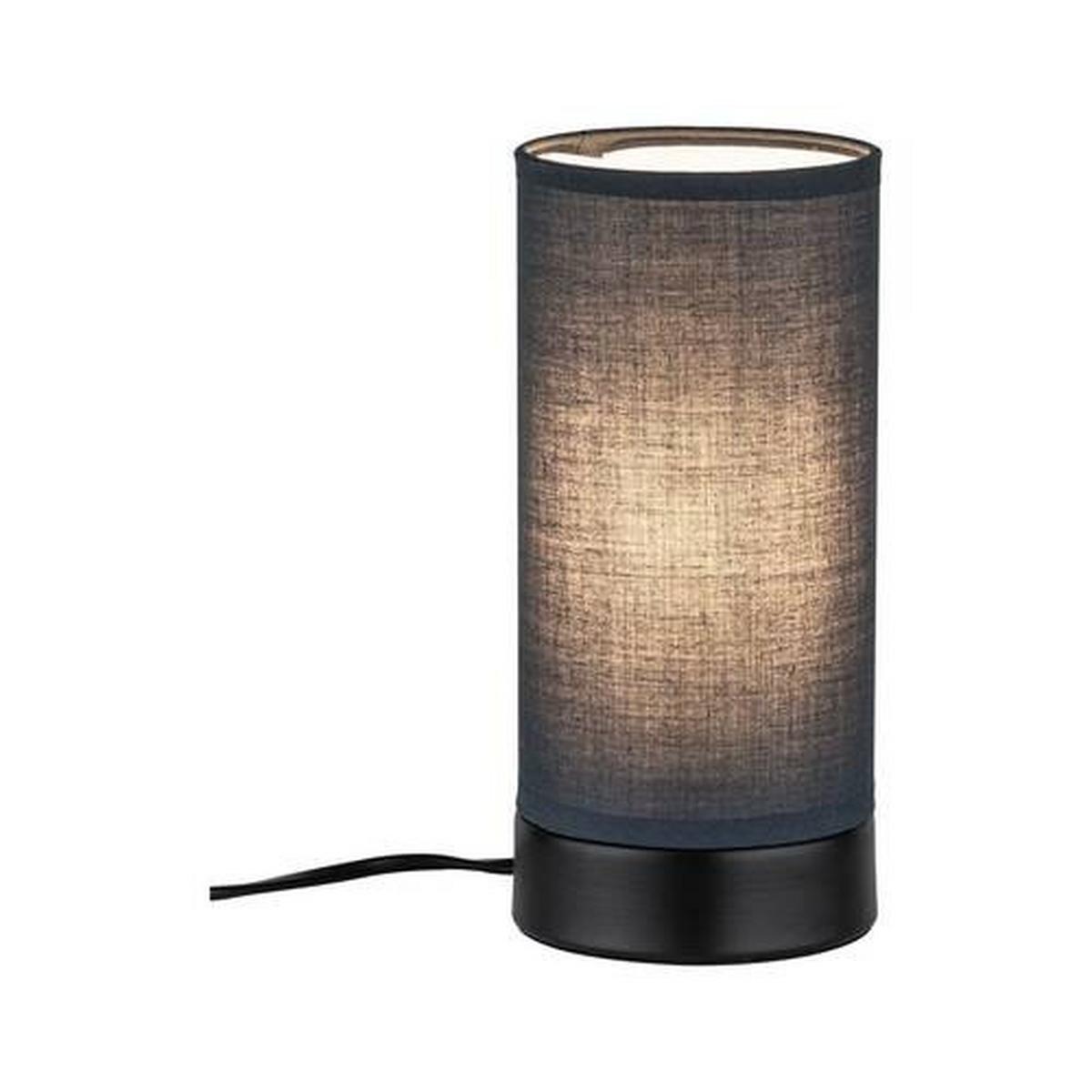 Tischlampe Grau/Schwarz 77059 - Schwarz/Grau, Design, Textil/Metall (10/21cm) - Paulmann