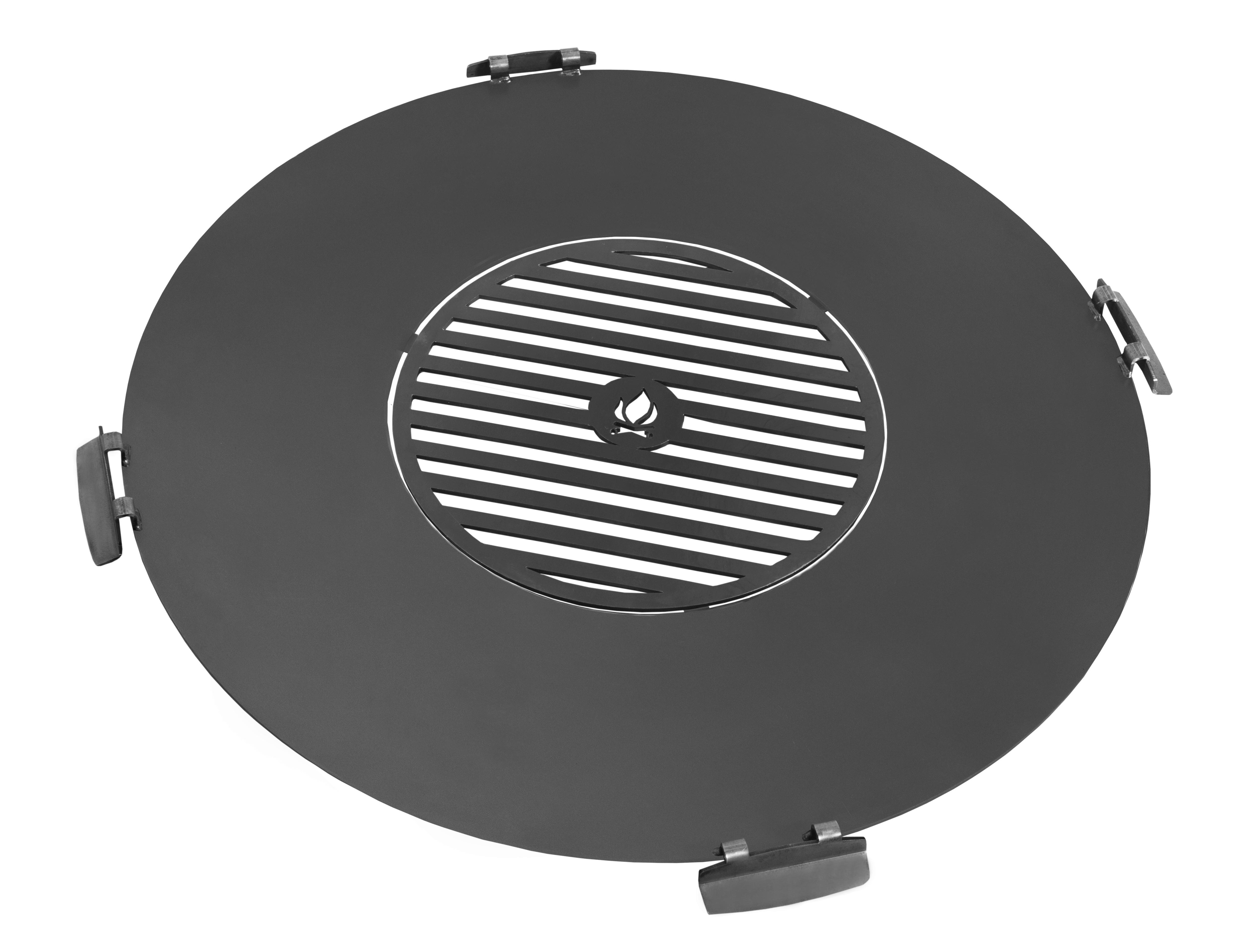 Grillplatte Ck118071 Schwarz, D: 80 cm - Schwarz, Basics, Metall (80cm)