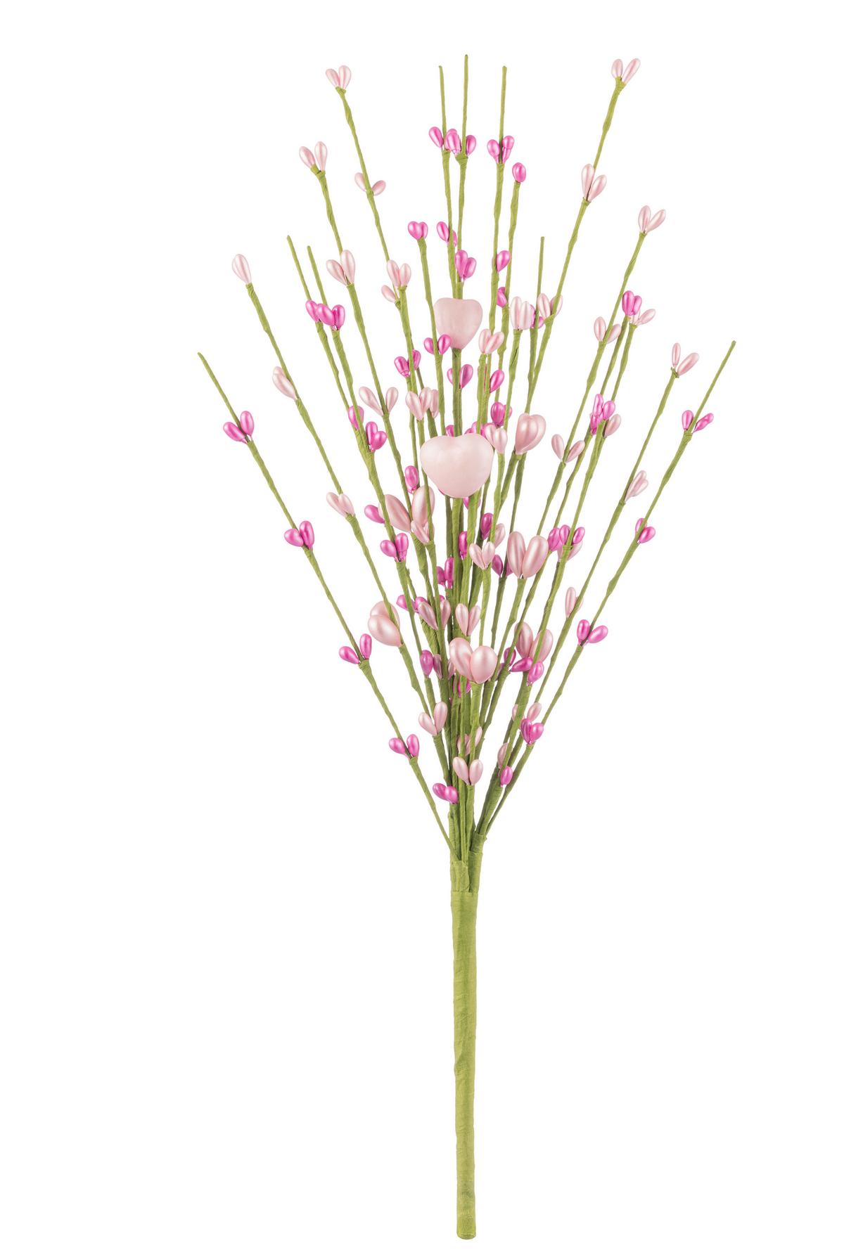 Dekostrauß Elsa - Hellbraun/Pink, KONVENTIONELL, Papier/Kunststoff (42cm) - Luca Bessoni