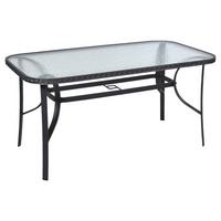 Gartentisch Roma - Graphitfarben/Grau, MODERN, Kunststoff/Metall (150/80/72,5cm) - Gardenson