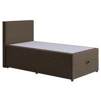 Boxspringbett Naxos 100x200 Soul 2 Braun - Schwarz/Braun, MODERN, Holzwerkstoff/Textil (100/200cm)