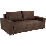 Bigsofa Garcia B: 248cm - Chromfarben/Beige, MODERN, Holz/Textil (248/90/103cm) - Luca Bessoni