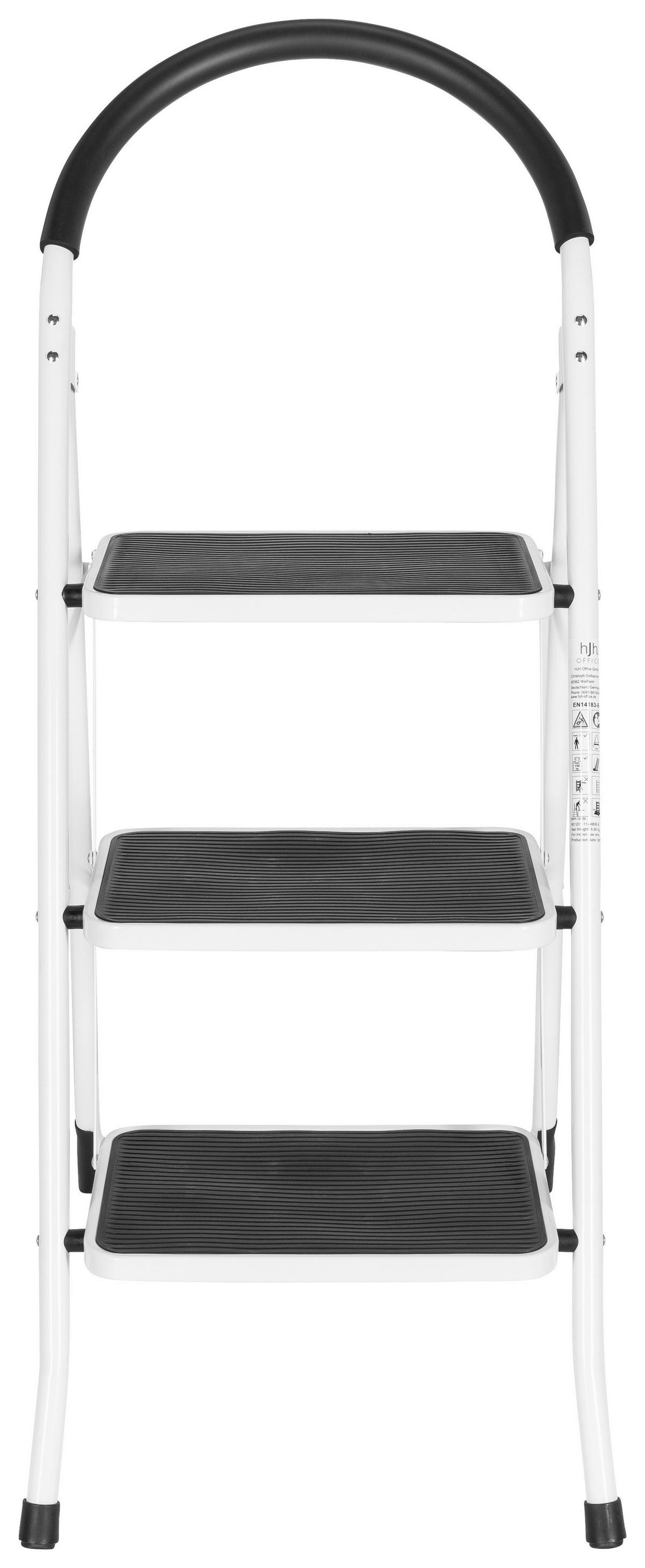 Leiter Solid W2 - Weiß, Basics, Metall (46/127,5/7cm) - MID.YOU