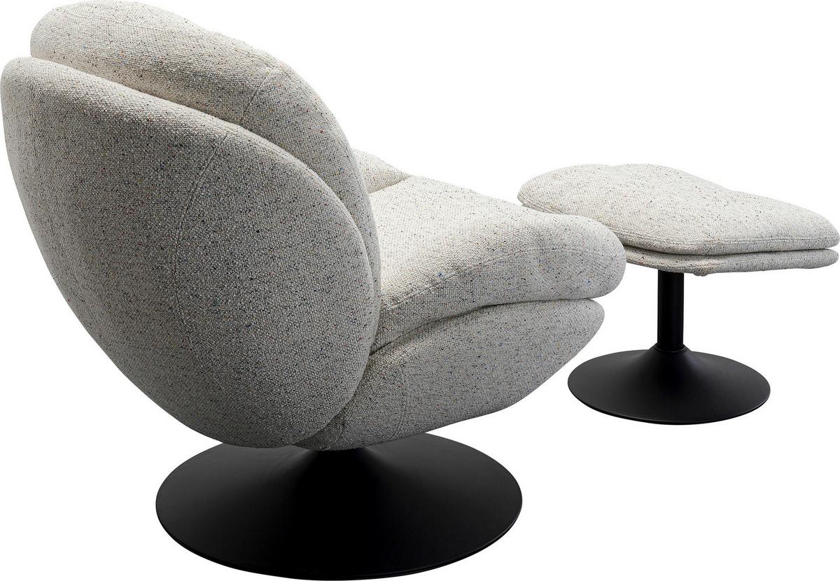 Sesselset Stanford Grau B: 84 Cm - Schwarz/Grau, MODERN, Textil (84/81/84cm) - Kare-Design