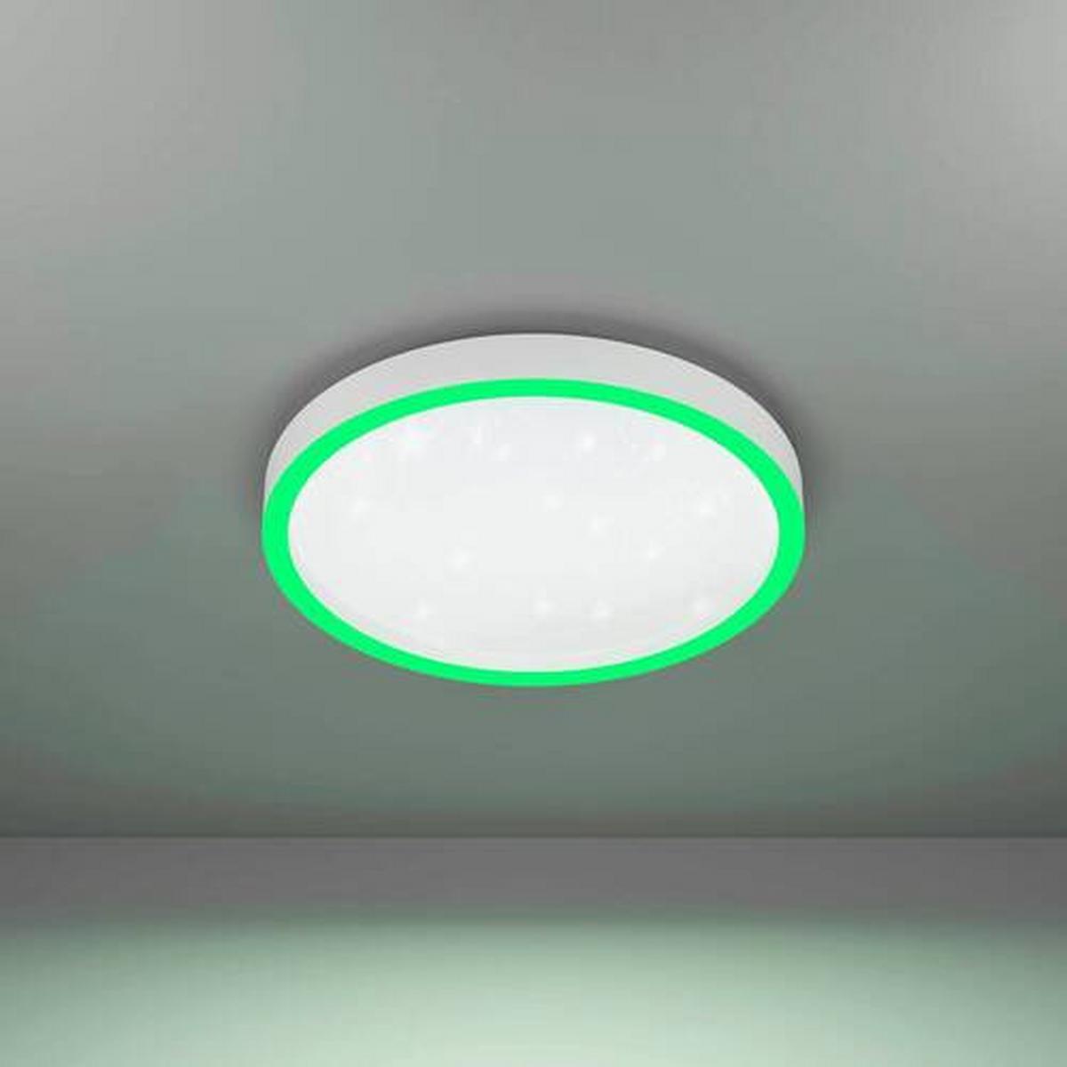 Deckenleuchte Montemorelos Ø 42 cm Farbwechsler - Weiß, Design, Kunststoff/Metall (42/7cm) - Eglo