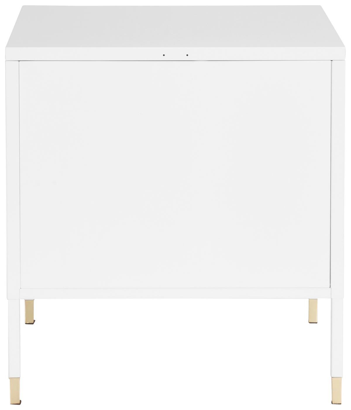 Sideboard 45 Cm Umeo Weiß - Weiß, Basics, Metall (45/50/35cm) - MID.YOU