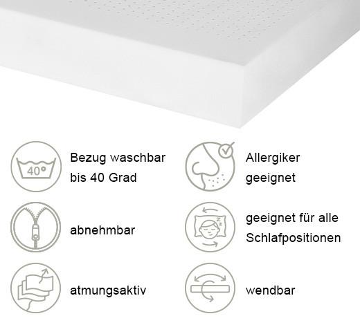 Kaltschaummatratze Luxus 29 - Weiß, Basics, Textil (100/200cm) - MID.YOU