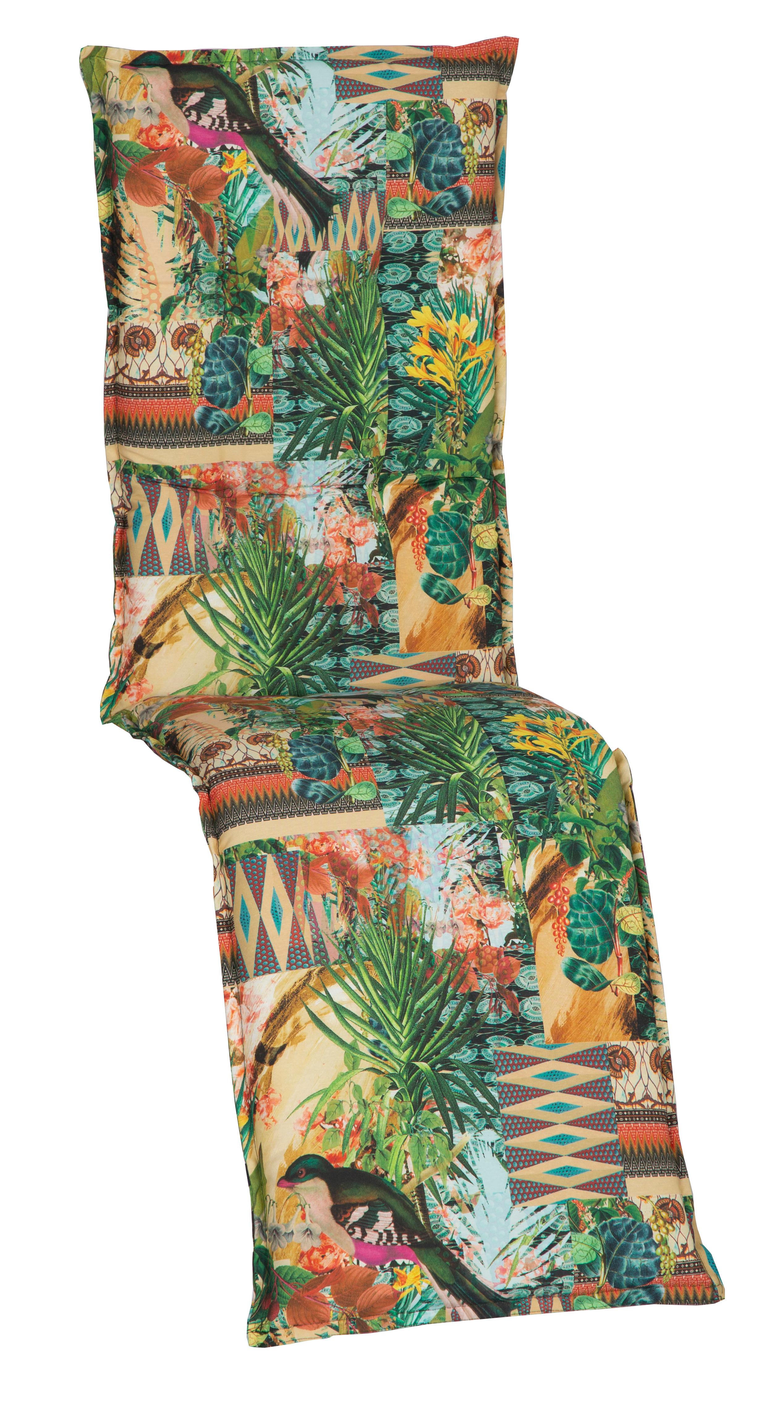 Auflage Texas 170x46x8cm Grün - Grün, Basics, Textil (170/46/8cm) - Gardenson