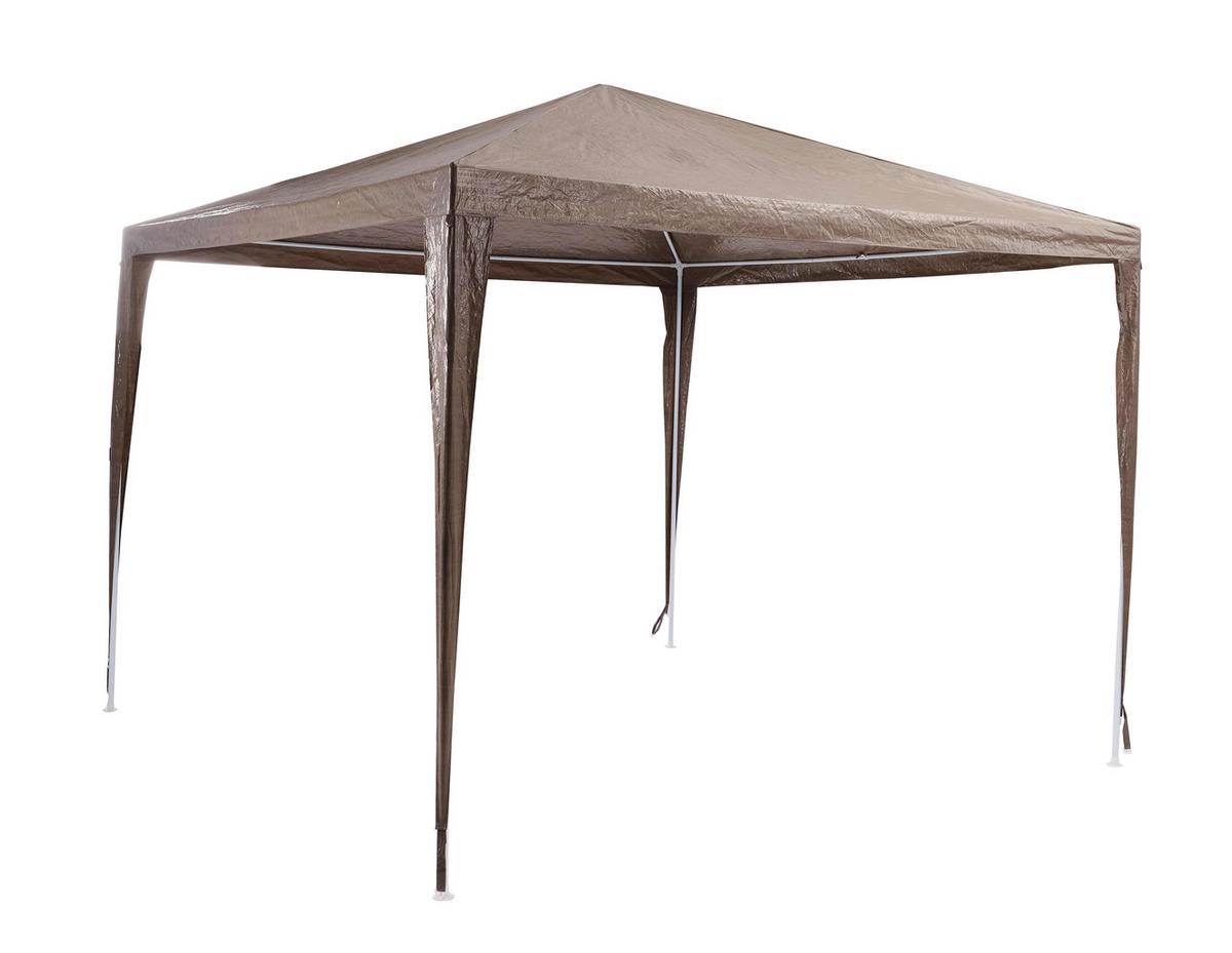 PAVILÓN LUI - biela/taupe, Basics, kov/textil (300/245/300cm)