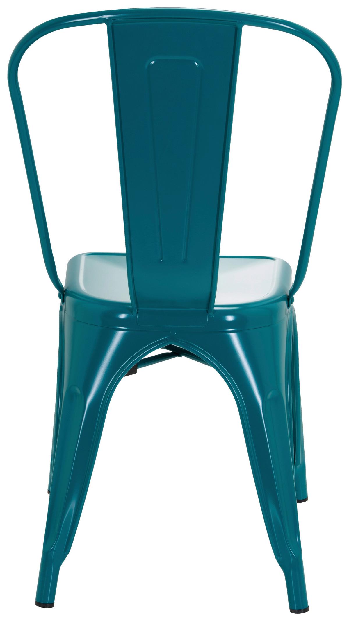 Stuhl Vantaggio Comfort stapelbar Petrol bis 150 kg - Petrol, Basics, Metall (44/84/54cm) - MID.YOU