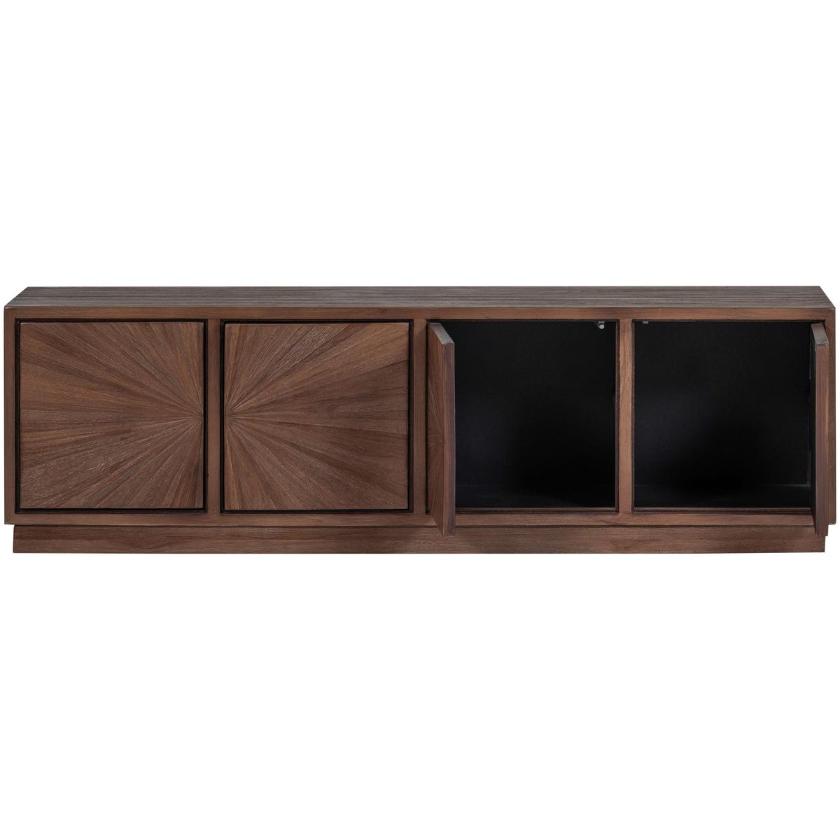 LOWBOARD Sun Braun B: 150cm - Braun, Design, Holz (150/45/44cm) - Livetastic