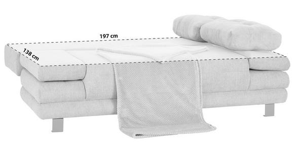 Boxspringsofa mit Schlaffunkt. und Bettkasten Palermo Grau - Schwarz/Grau, MODERN, Holz/Textil (200/87/97cm) - Luca Bessoni