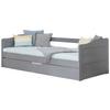 Ausziehbett 970460 Melinda - Hellgrau, MODERN, Holz (90/200cm) - MID.YOU