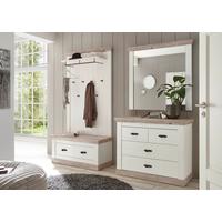Garderobe Florenz Pinienfarbe/hellbraun 224cm - Hellbraun/Pinienfarben, Design, Holzwerkstoff (224/201/45cm) - MID.YOU