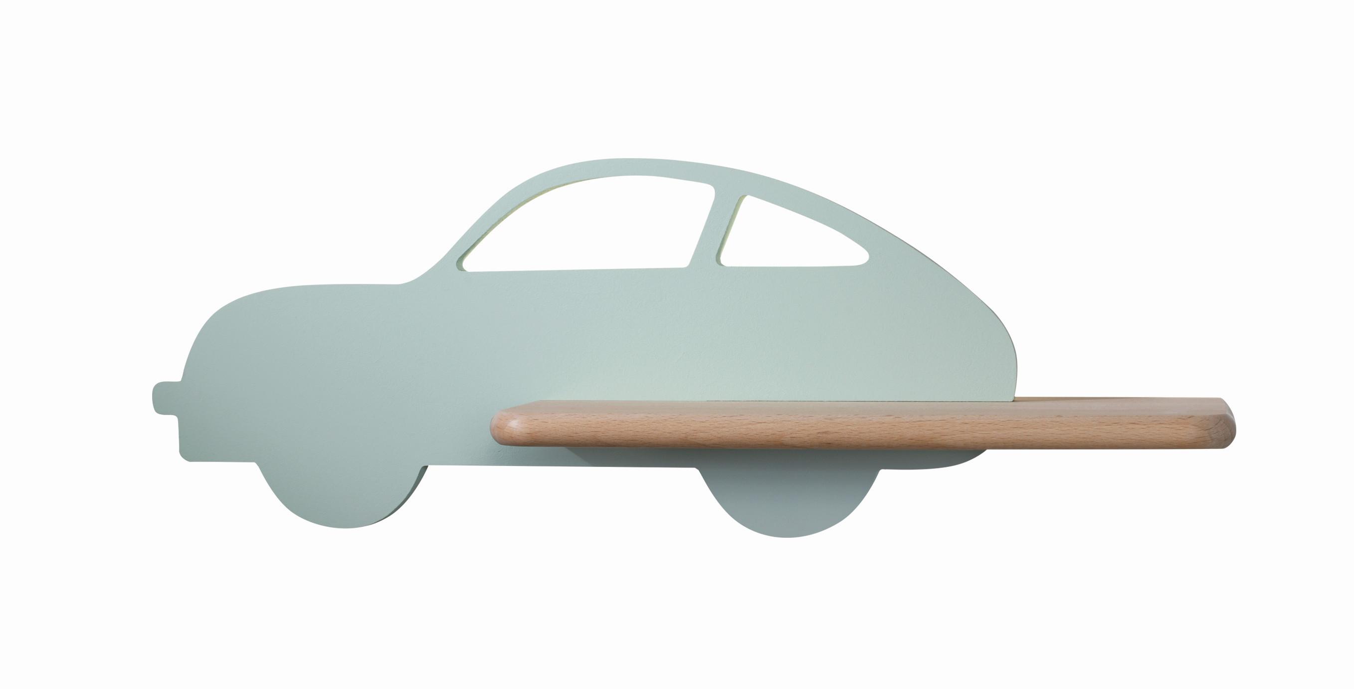 Kinderwandleuchte 21-84804 Car - Mintgrün, Basics, Holz/Holzwerkstoff (43/12/15cm)