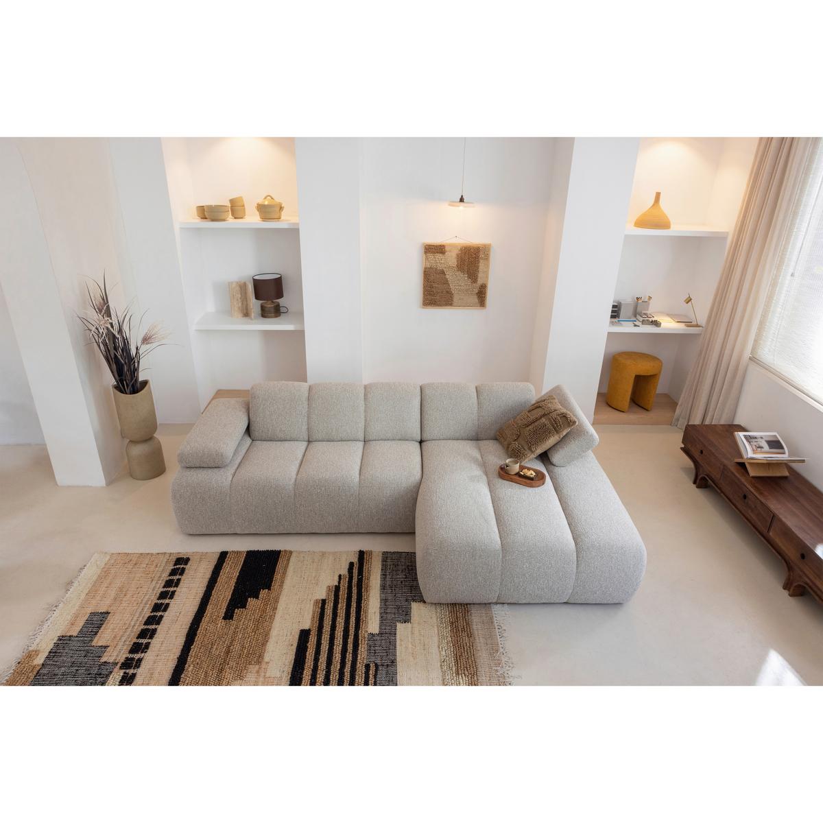 Sofaelement Mojo Sandfarben, Armteilverstellung - Beige, MODERN, Textil (164/74/97cm) - Livetastic