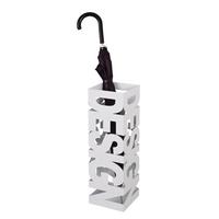 STOJAN NA DEŠTNÍKY DESIGN - bílá, Moderní, kov (16/48/16cm)