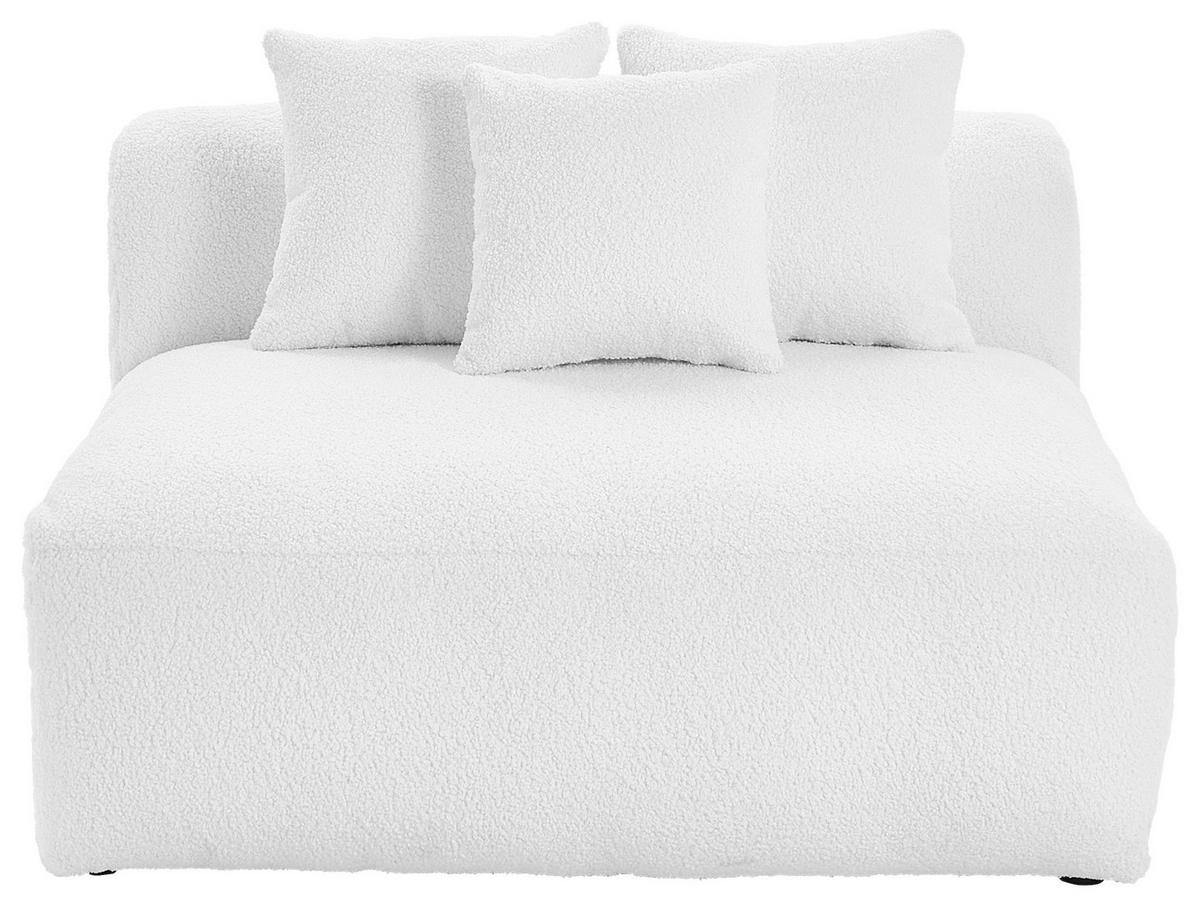 Modul Sofa Bloom B: 85 Cm Weiß - Weiß, Trend, Textil (85/70/122cm) - Livetastic