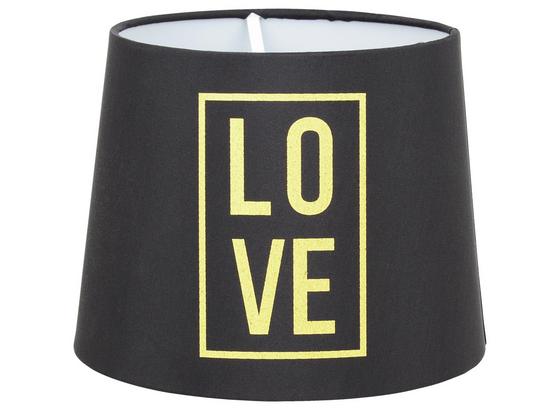 Tienidlo Na Svetlo Love - čierna, Romantický / Vidiecky, textil (20cm) - Modern Living Tienidlo Na Svetlo Love - čierna, Romantický / Vidiecky, textil (20cm) - Modern Living