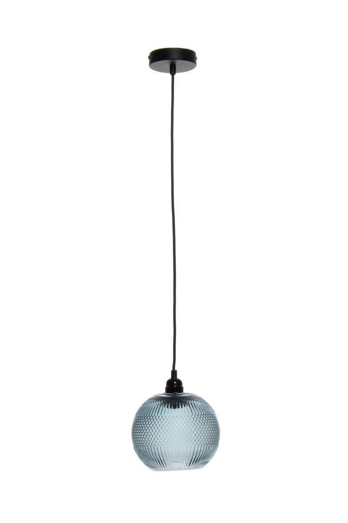 Hängeleuchte Proxima H: 21 Cm 1-Flammig - Blau, Trend, Glas (19/21/19cm) - Kayoom