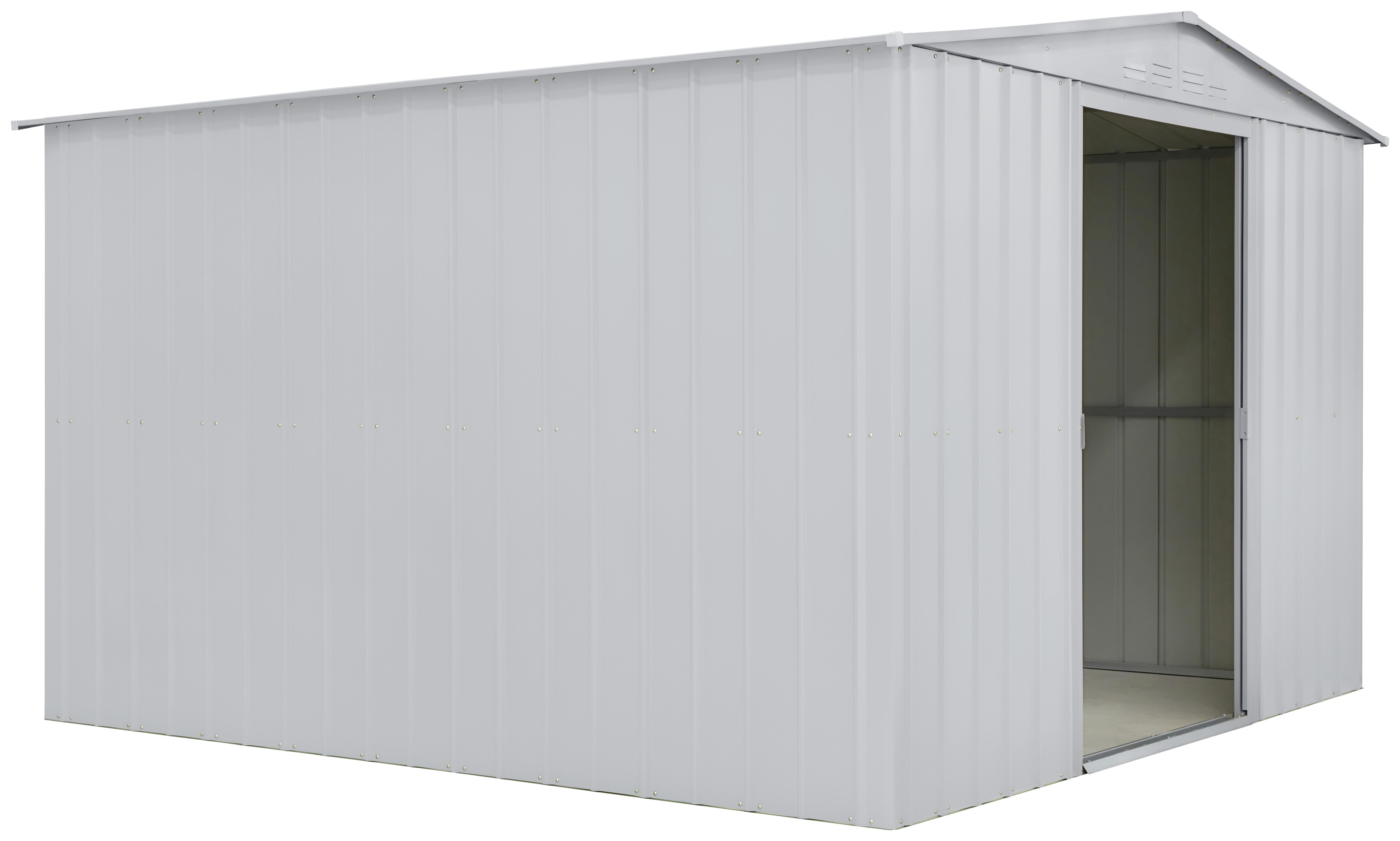 Gerätehaus ohne Boden 308x220x309 - Silberfarben, Basics, Metall (308/220/309cm)
