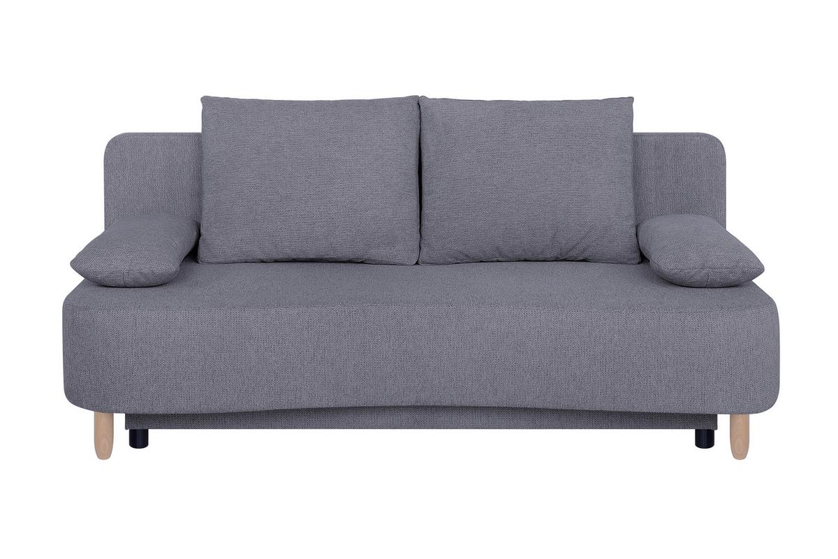 Pohovka LARA, mokka, pružinové jádro a úl. prostor - černá/mokka, Design, dřevo/kompozitní dřevo (193/86/97cm) - P & B