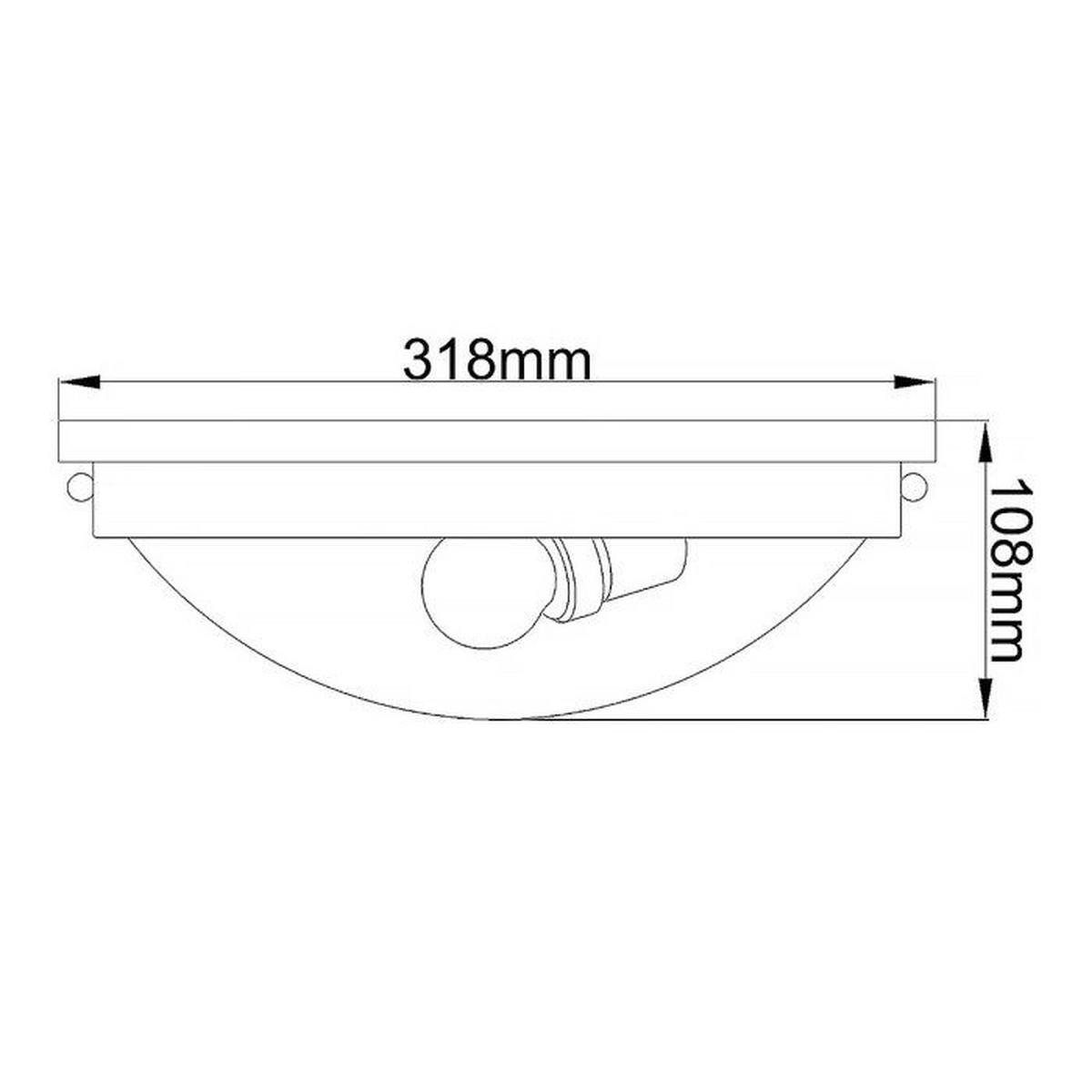 DECKENLEUCHTE FE-GRAVITY-F-PN - Nickelfarben, Basics, Glas/Metall (31.8/10.8 cm) - Elstead Lighting