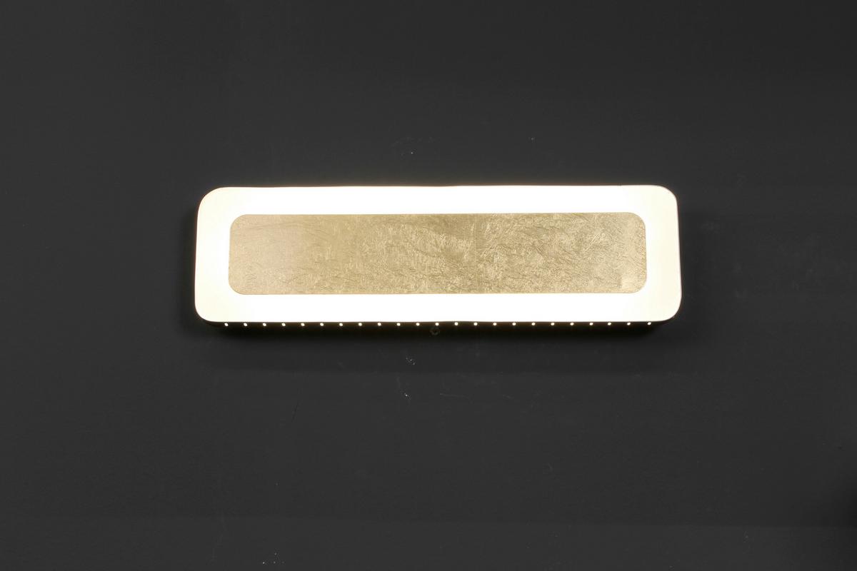 Led-wandleuchte L Go Solaris 1-Flammig 3-Helligkeitsstufen - Goldfarben/Schwarz, Design, Metall (40/12/4,5cm)