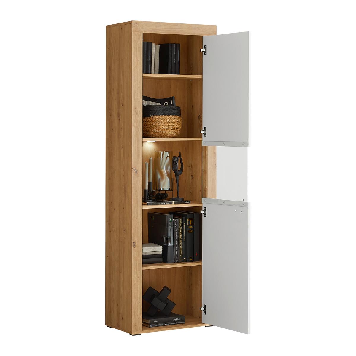 Vitrine Canberra - MODERN, Glas/Holzwerkstoff (60/190,1/34,8cm)
