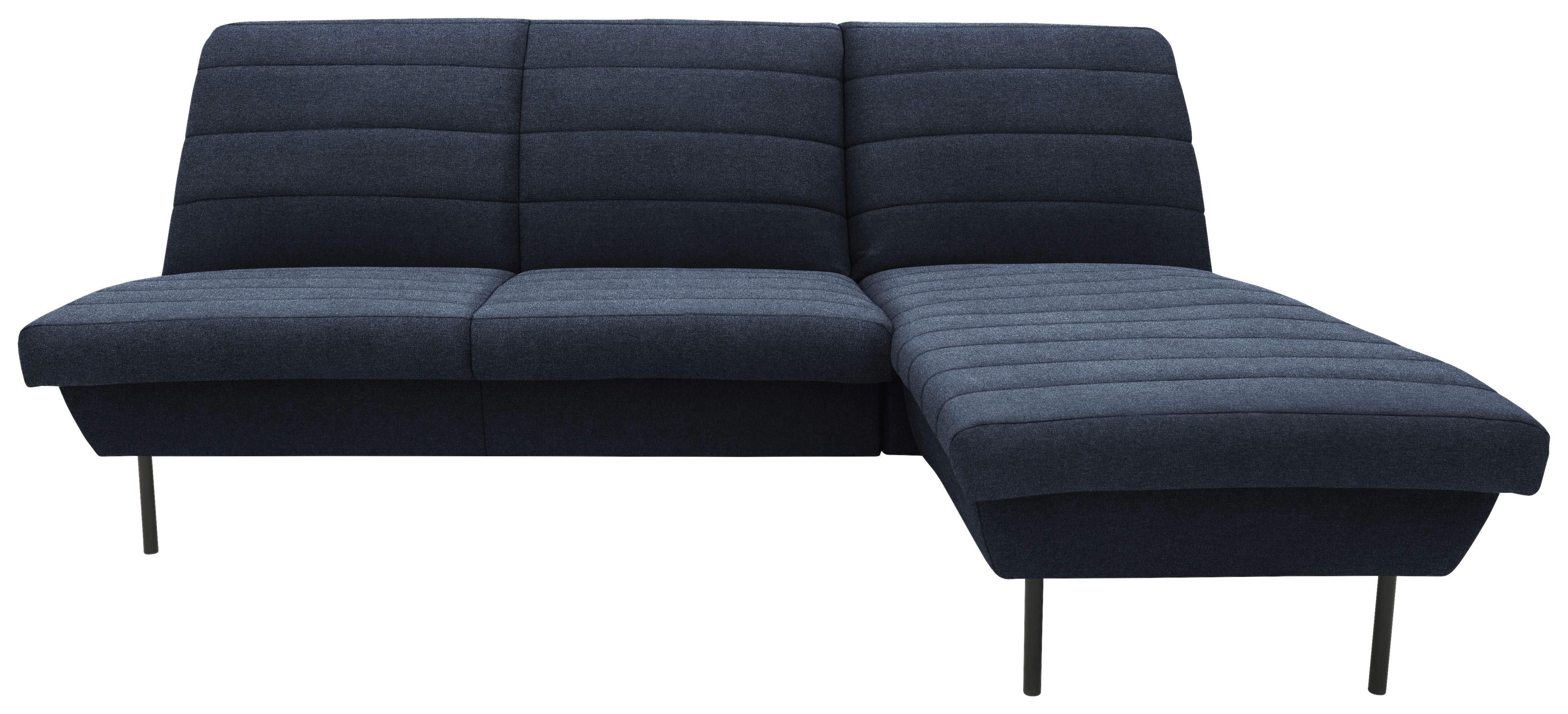 Ecksofa Looks Ix - Blau/Schwarz, Design, Textil (214/168cm) - LOOKS by W.Joop