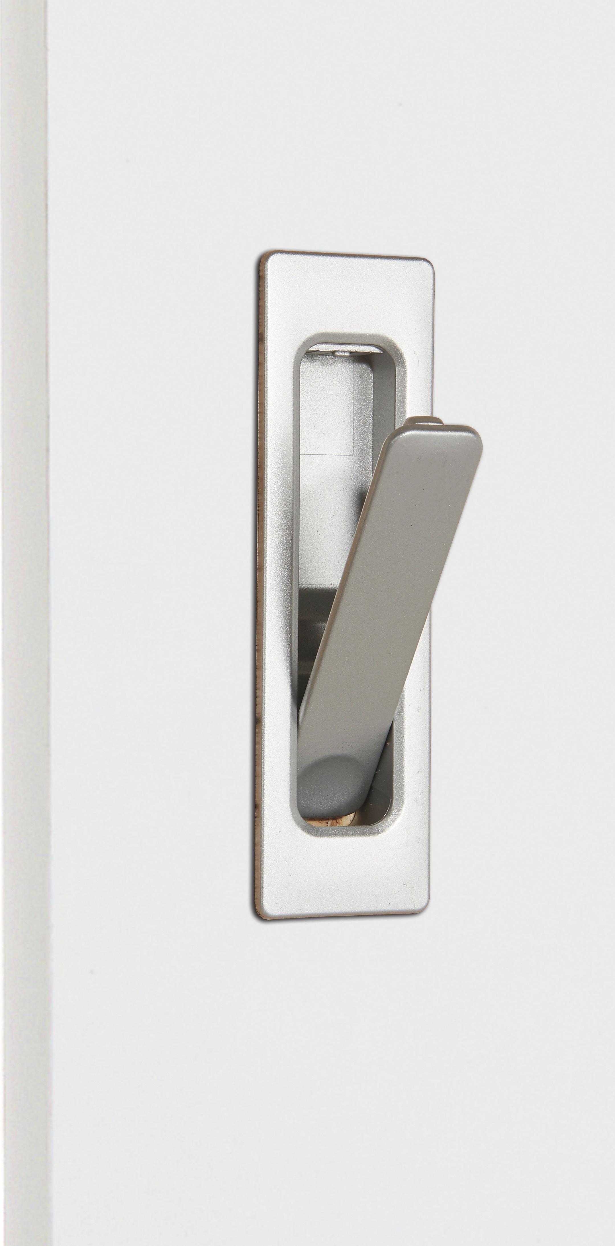 Garderobenpaneel Alpinweiß Mit 3 Haken B: 12 cm - Weiß, MODERN, Holzwerkstoff (12/175/2,8cm)