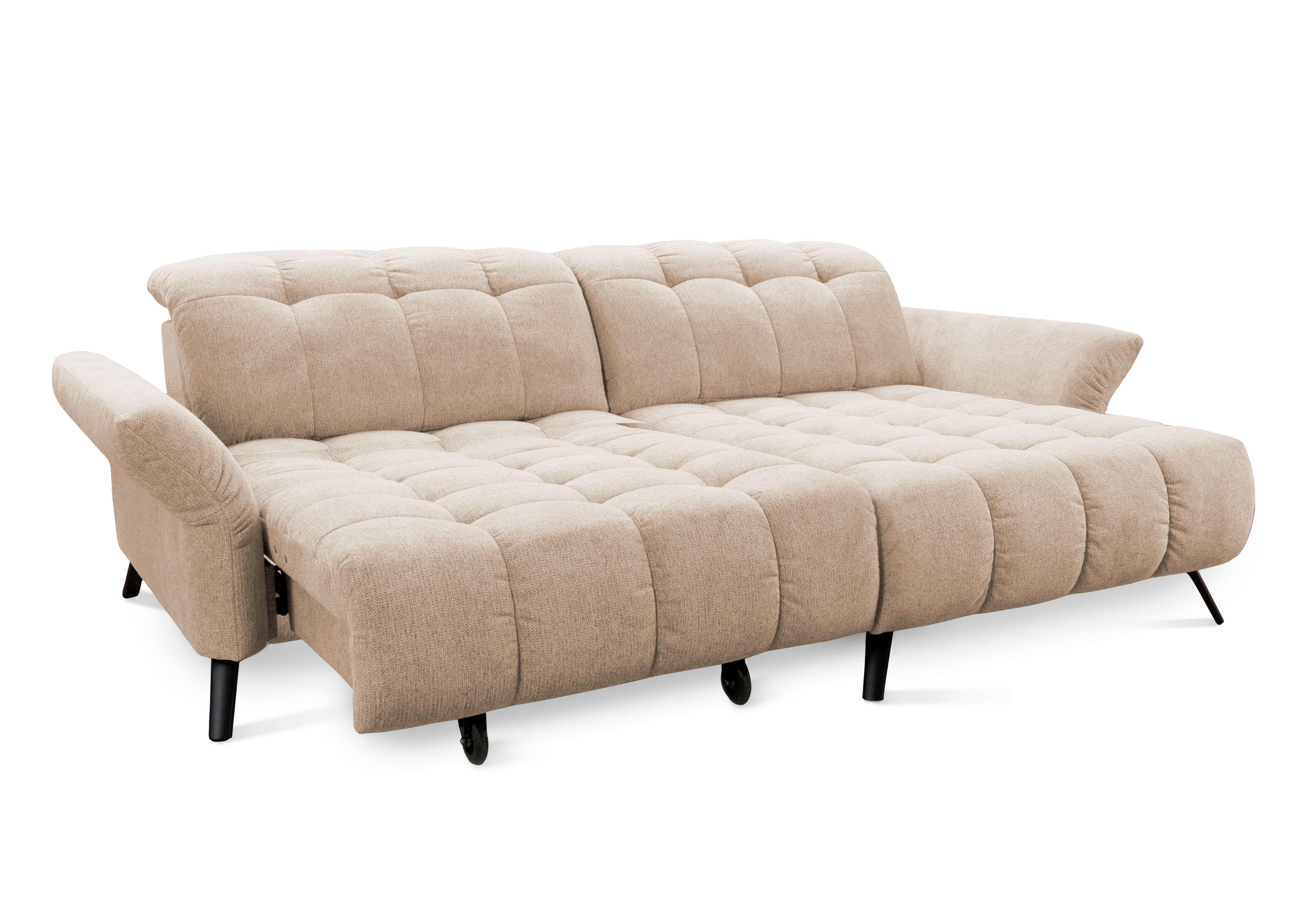 Ecksofa Coast Beige B: 244-270 cm - Beige/Schwarz, KONVENTIONELL, Holzwerkstoff/Textil (244-270/87-104/173cm)