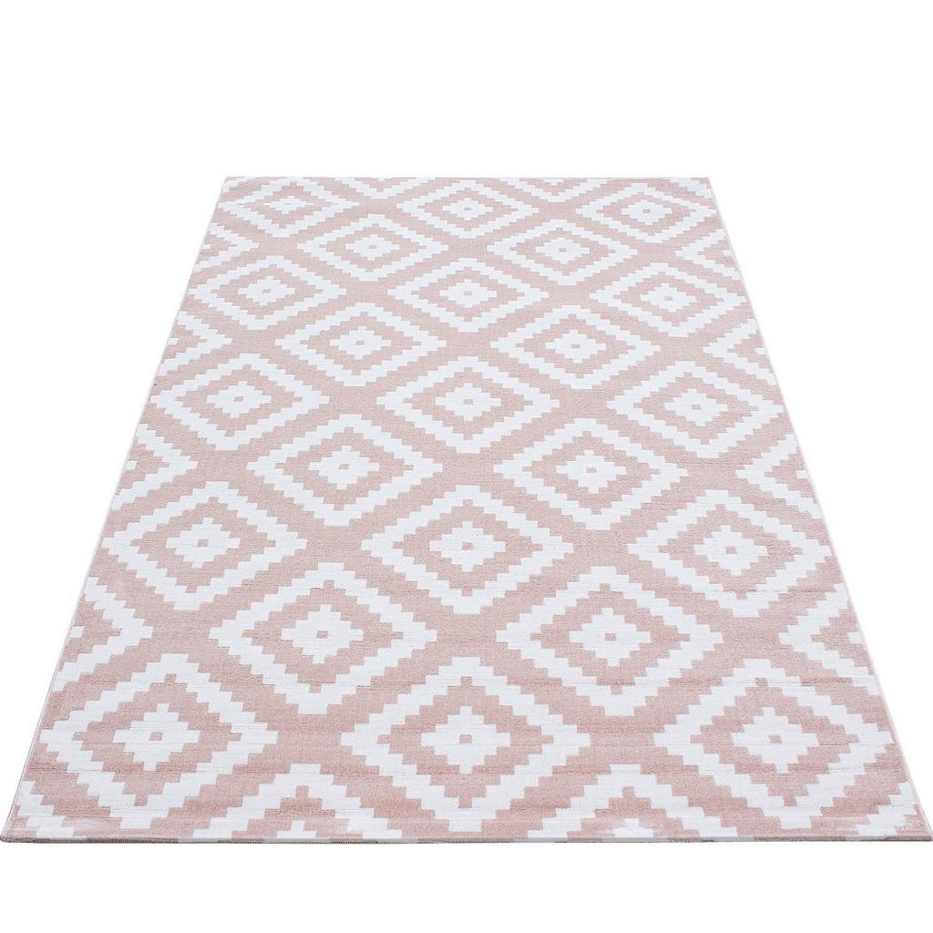 Webteppich Pink Naturfaser Plus Pink 120x170 cm