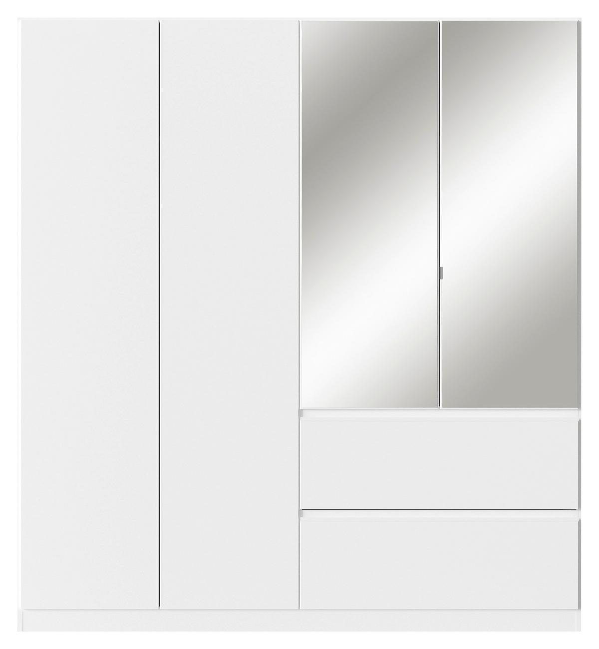 Drehtürenschrank Costa Weiß B: 181 Cm - Weiß, MODERN, Holzwerkstoff (181/197/54cm) - Rauch Möbel