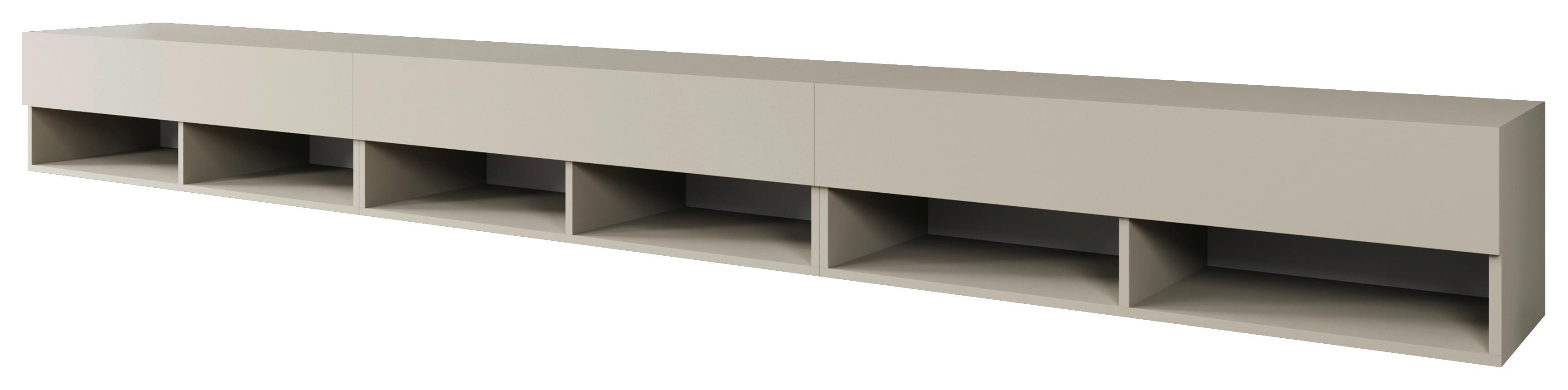 Lowboard A300 Beige-Kaschmir B: 300 cm - Kaschmir/Beige, Trend, Holzwerkstoff (300/27/31cm)
