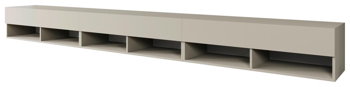 Lowboard A300 Beige-Kaschmir B: 300 cm - Kaschmir/Beige, Trend, Holzwerkstoff (300/27/31cm)